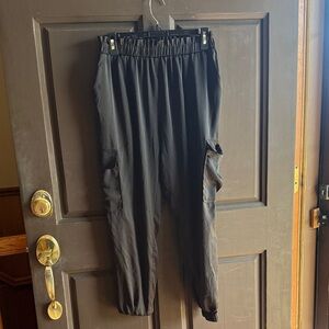 Ramy Brook Black Pull-On Cargo Joggers